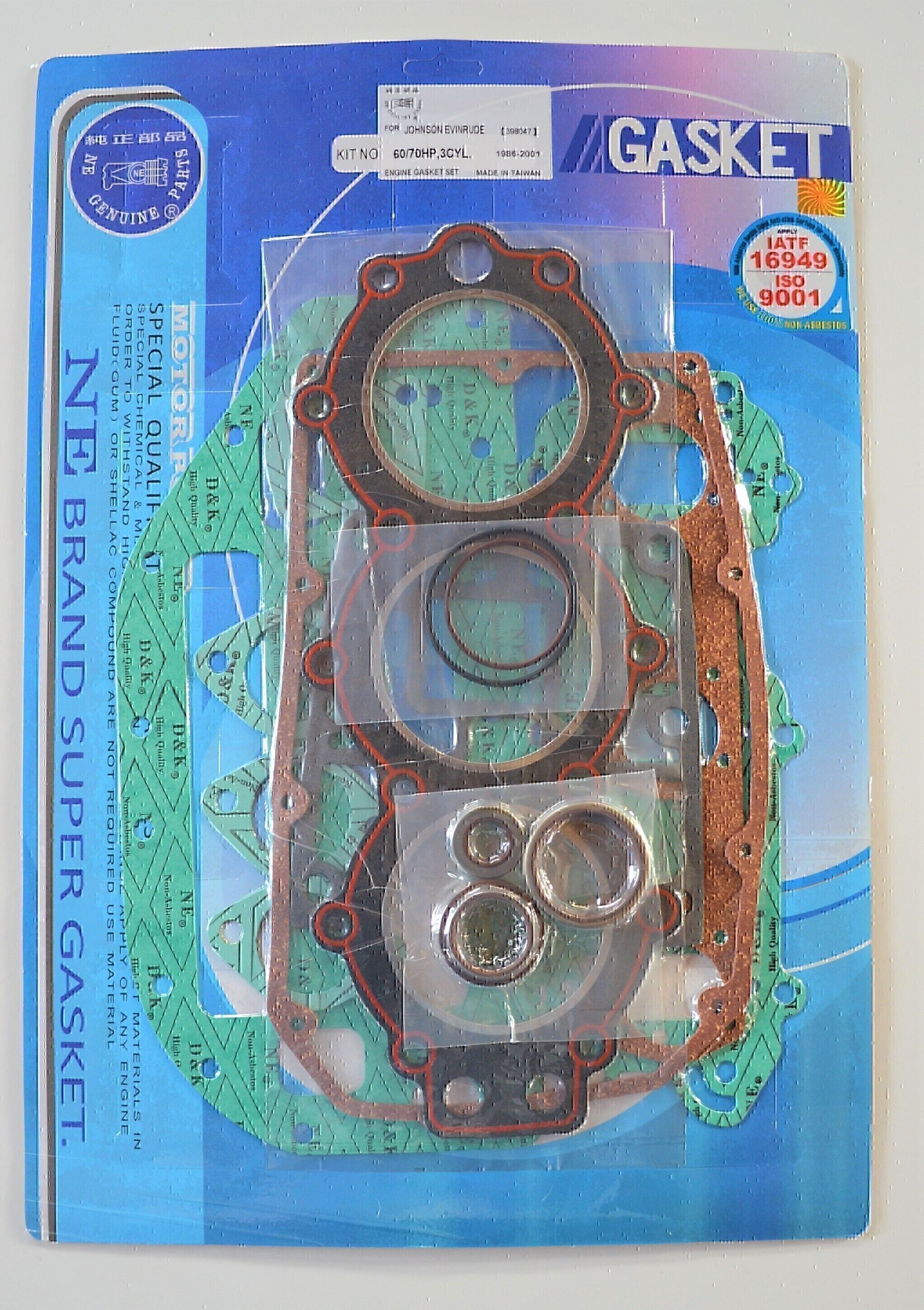 COMPLETE GASKET KIT FOR EVINRUDE JOHNSON 60HP 70HP OUTBOARD MOTOR NE
