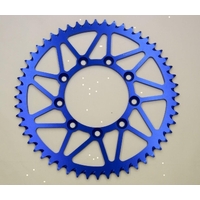 BLUE REAR ALLOY SPROCKET FOR TM MX 125 144 250 300 450 MX EN MXFi 2001 - 2018 52T 48 TEETH