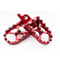 RED FOOT PEGS FOR SUZUKI RMZ250 2010 - 2021 RMZ450 2008 - 2021