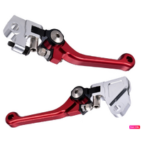 CNC FOLDING PIVOT BRAKE & CLUTCH LEVER FOR HONDA CR80 1991 1992 1993 1994 1995 1996