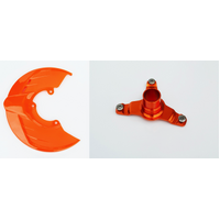 FRONT DISC GUARD AND BRACKET FOR KTM 275MM (See description FOR fitment)
