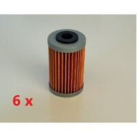 6 X OIL FILTER FOR HUSABERG HUSQVARNA KTM - see description FOR full list