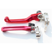 BRAKE & CLUTCH FOLDING LEVERS FOR HONDA BLACK LEVER CRF250R 2004 - 2006 CRF450R 2004 - 2006 CR125 CR250 2004 - 2007