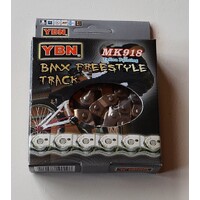 SILVER YBN HALF LINK CHAIN FOR BICYCLE BMX / FREESTYLE 1/2" X 1/8" 102L  - MK918