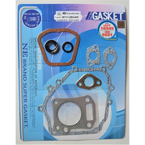 COMPLETE GASKET KIT FOR HONDA GX110 3.5HP ALL YEARS # 06111-ZE0-405
