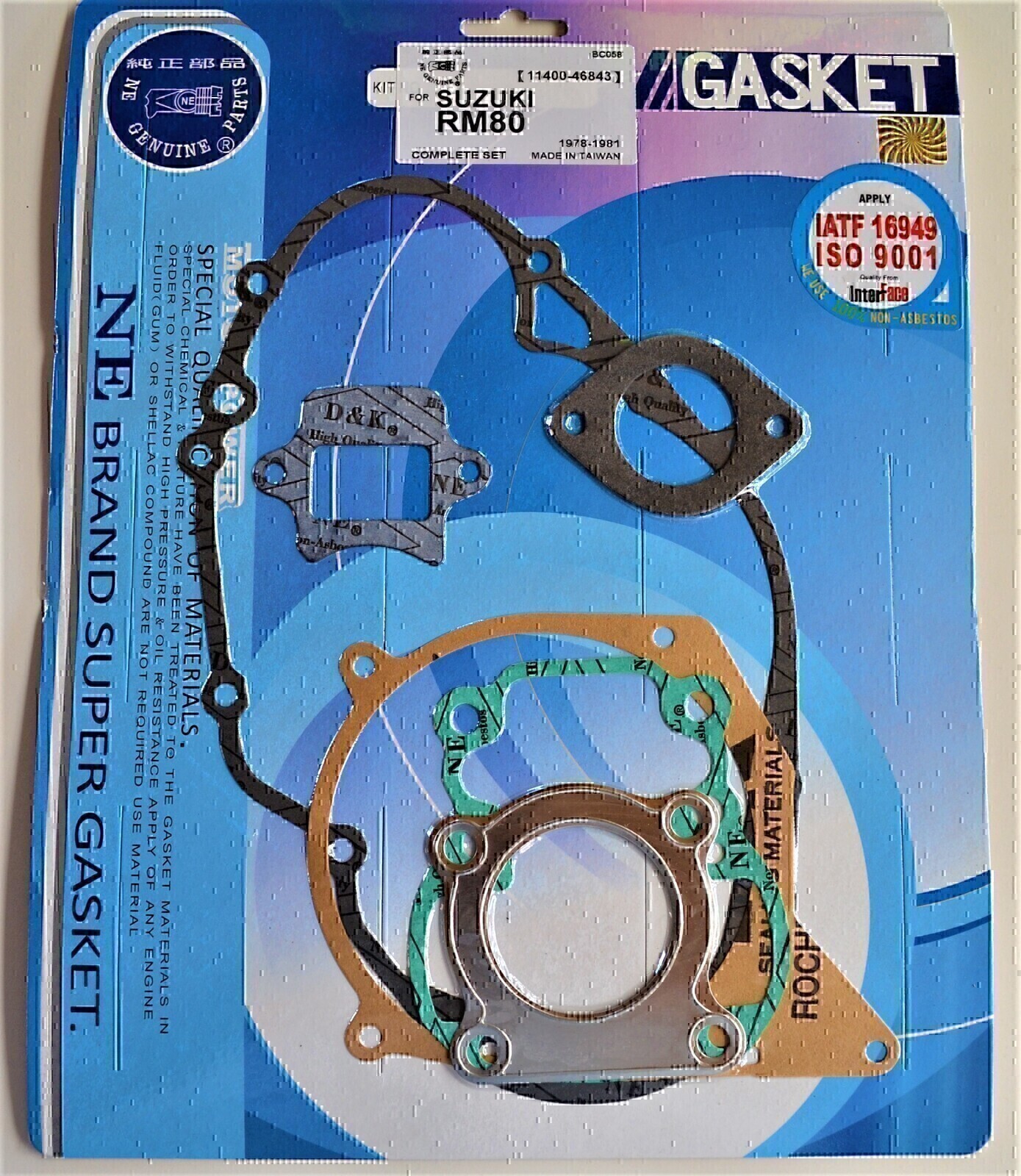 COMPLETE GASKET KIT FOR SUZUKI RM80 RM 80 1978 1979 1980 1981