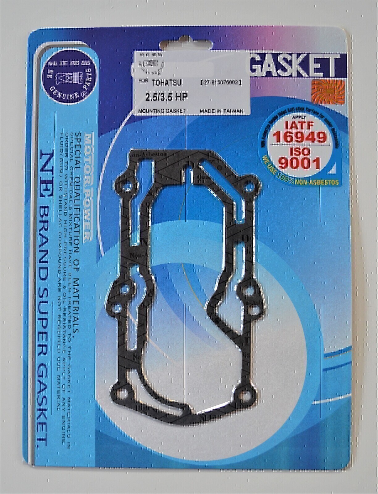POWERHEAD MOUNTING GASKET FOR TOHATSU 2.5HP 3.5HP OUTBOARD MOTOR # 27-815076002