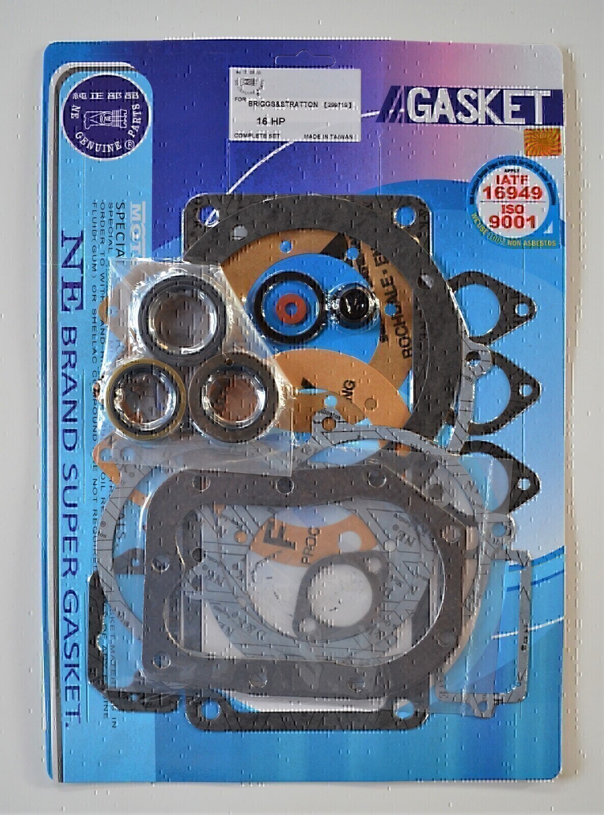 COMPLETE GASKET KIT FOR BRIGGS & STRATTON 16 HP ALL YEARS # 299719