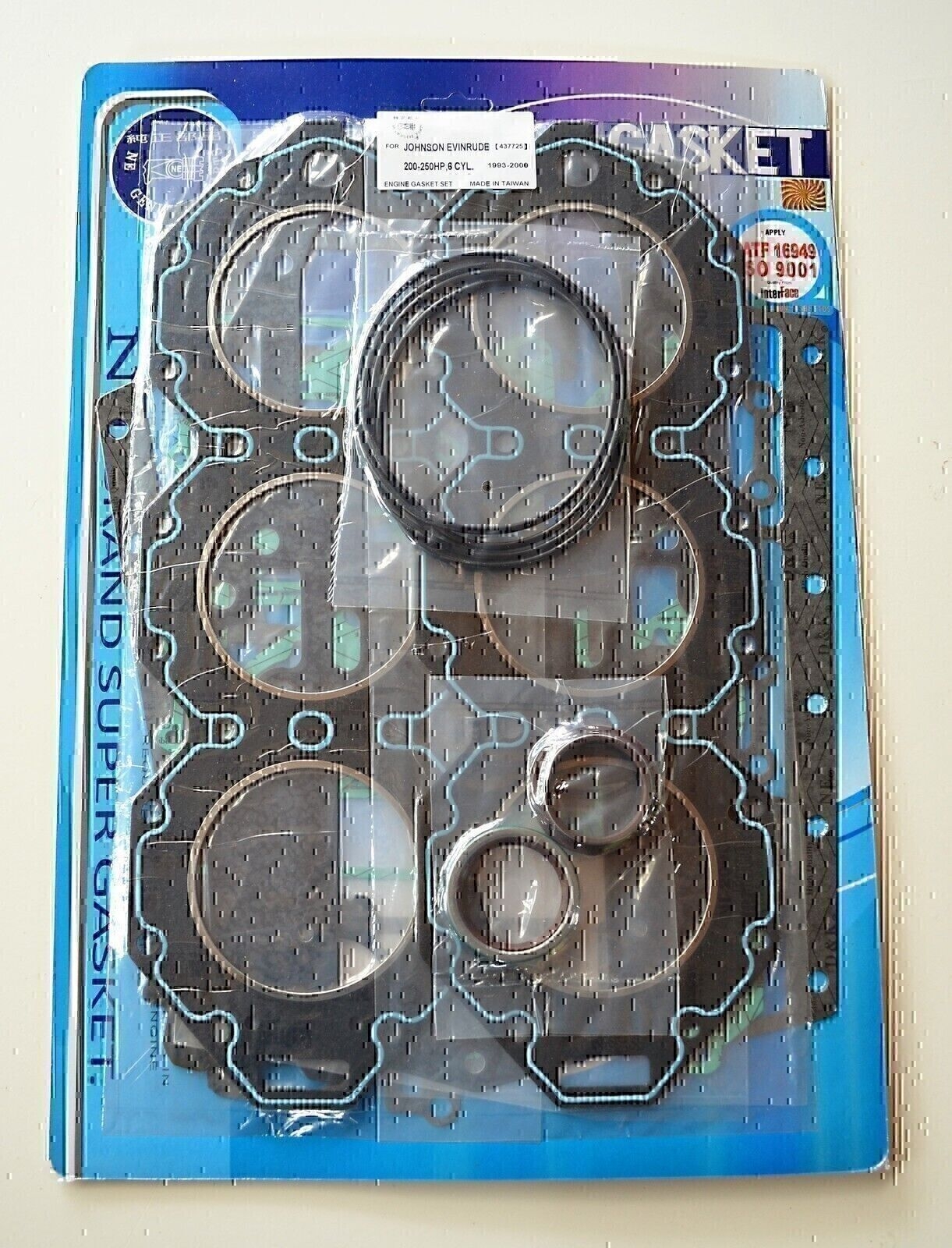 COMPLETE GASKET KIT FOR EVINRUDE JOHNSON 185HP 200HP 225HP 1993 - 2000 6 CYL