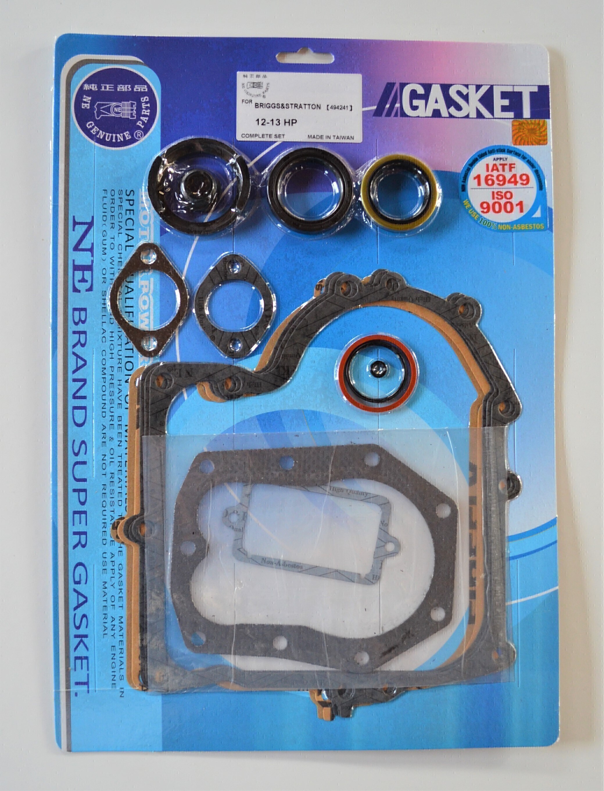 COMPLETE GASKET KIT FOR BRIGGS & STRATTON 12HP 13HP ALL YEARS # 494241
