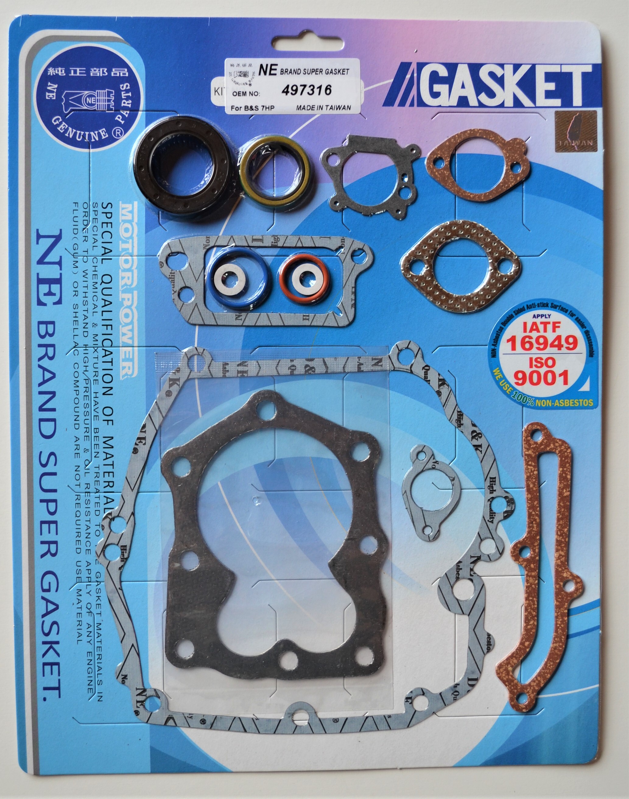 COMPLETE GASKET KIT FOR BRIGGS & STRATTON 7HP ALL YEARS # 497316