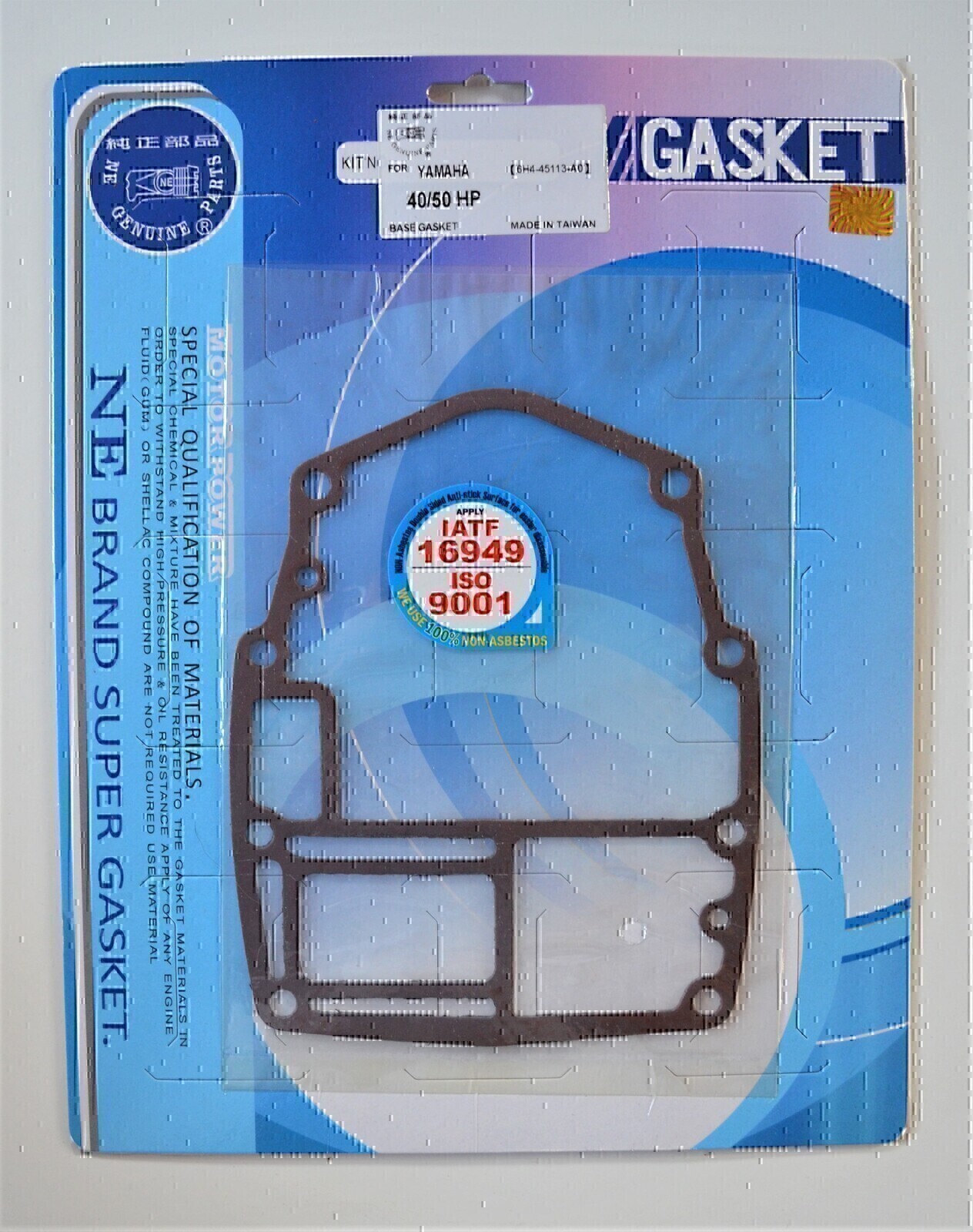 POWER HEAD BASE GASKET FOR YAMAHA 40HP 50HP OUTBOARD MOTOR # 6H4-45113-A0