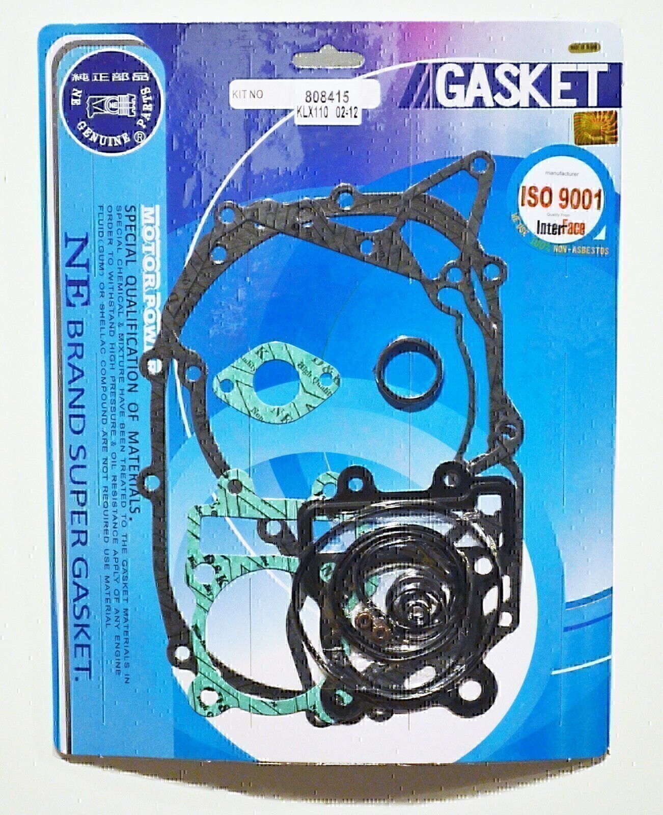 COMPLETE GASKET KIT FOR KAWASAKI KLX110 2002 - 2016 SUZUKI DRZ110 2003 - 2005