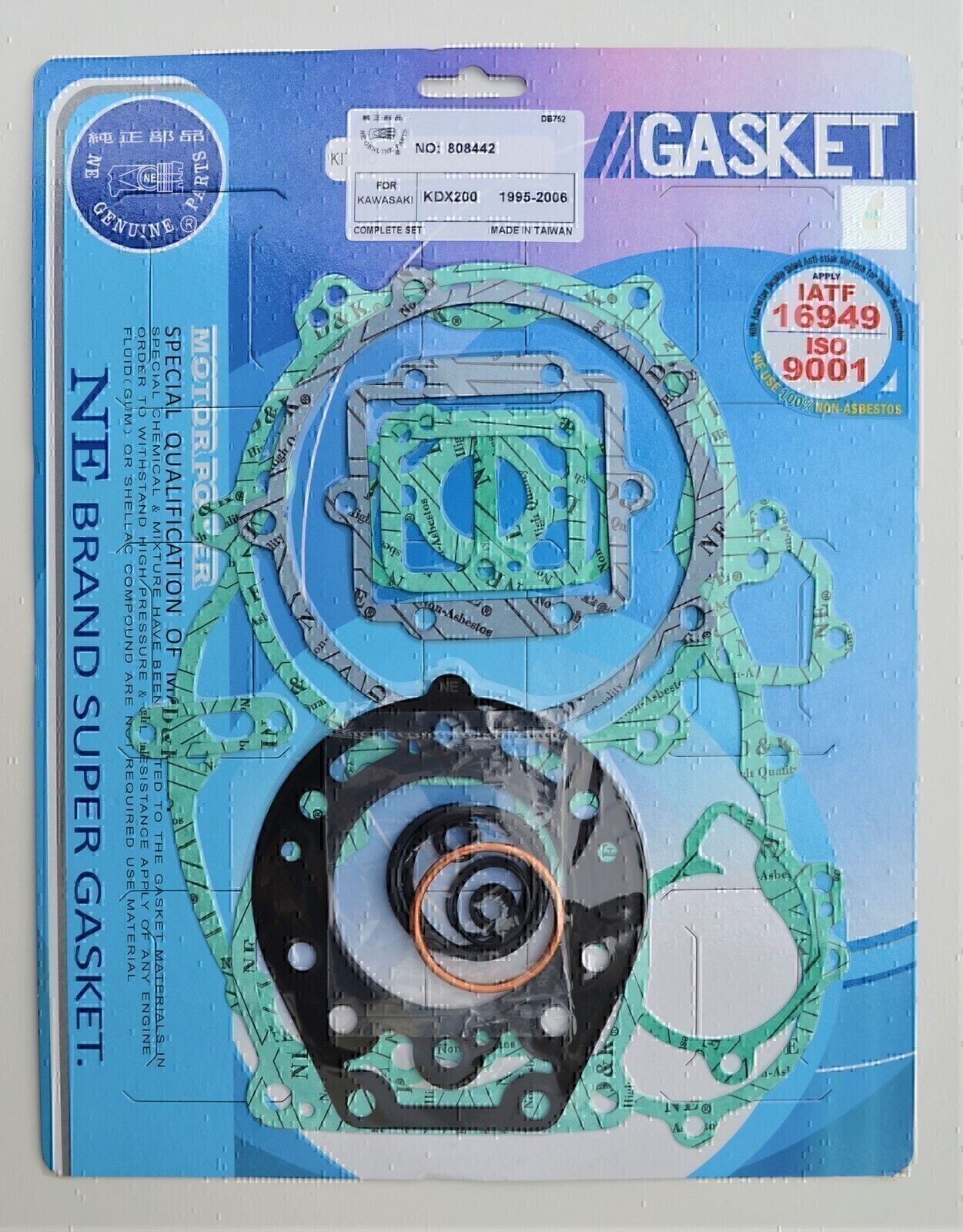 COMPLETE GASKET KIT FOR KAWASAKI KDX200 KDX 200 1995 - 2006