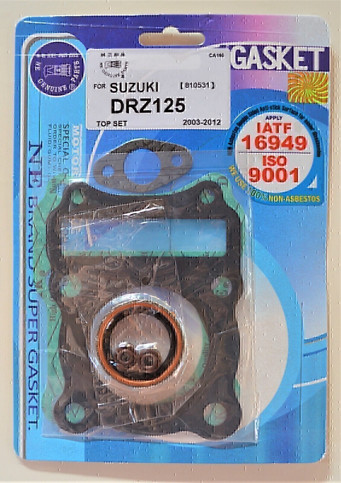 TOP END GASKET KIT FOR SUZUKI DRZ125 DRZ 125 2003 - 2012