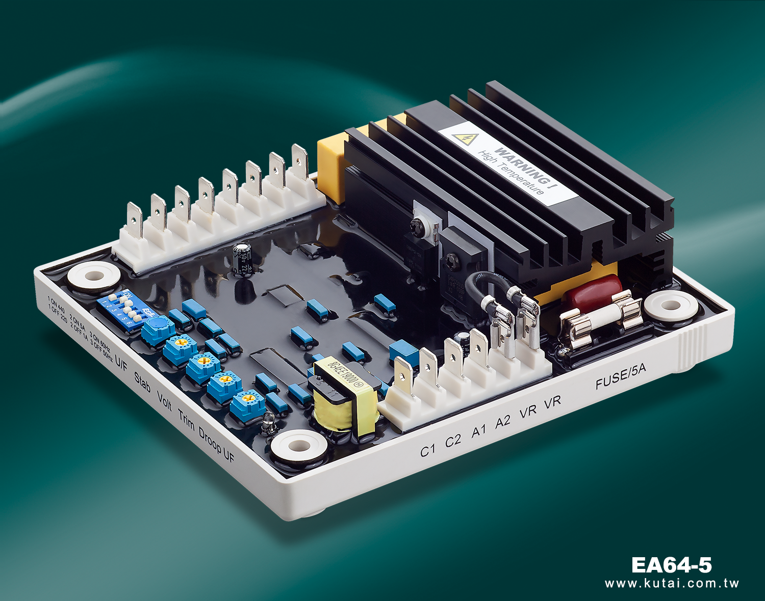 KUTAI Automatic Voltage Regulator 5Amp for Permanent Magnet Generator # EA64-5
