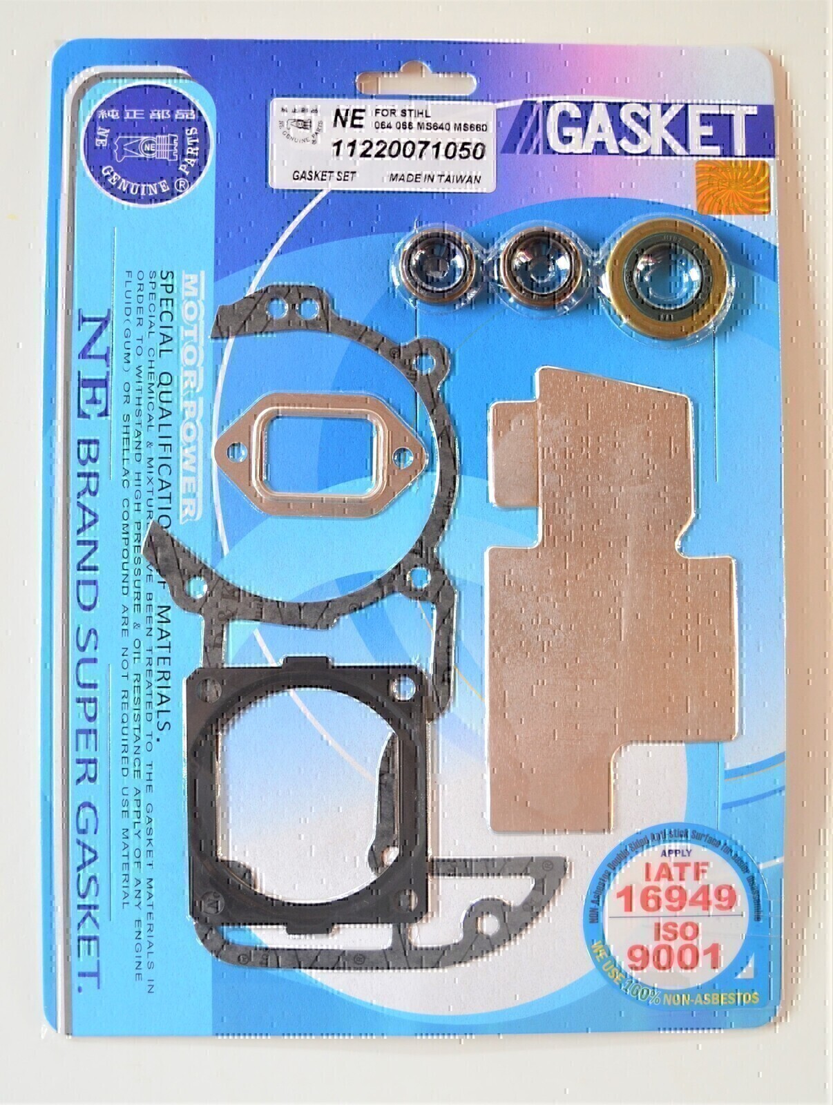 COMPLETE GASKET & OIL SEAL KIT FOR STIHL MS640 / MS660 - CHAINSAW # 11220071050