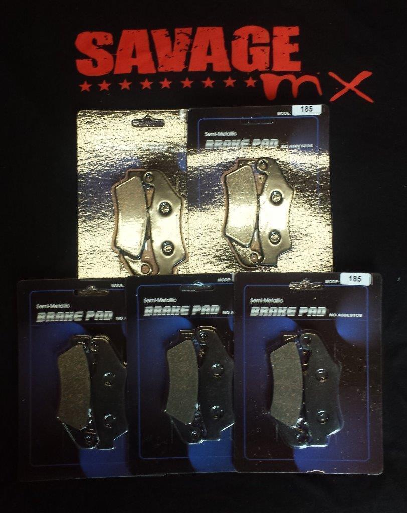 5 X FRONT BRAKE PADS FOR YAMAHA YZ125 YZ250 YZ 125 250 1998 - 2007