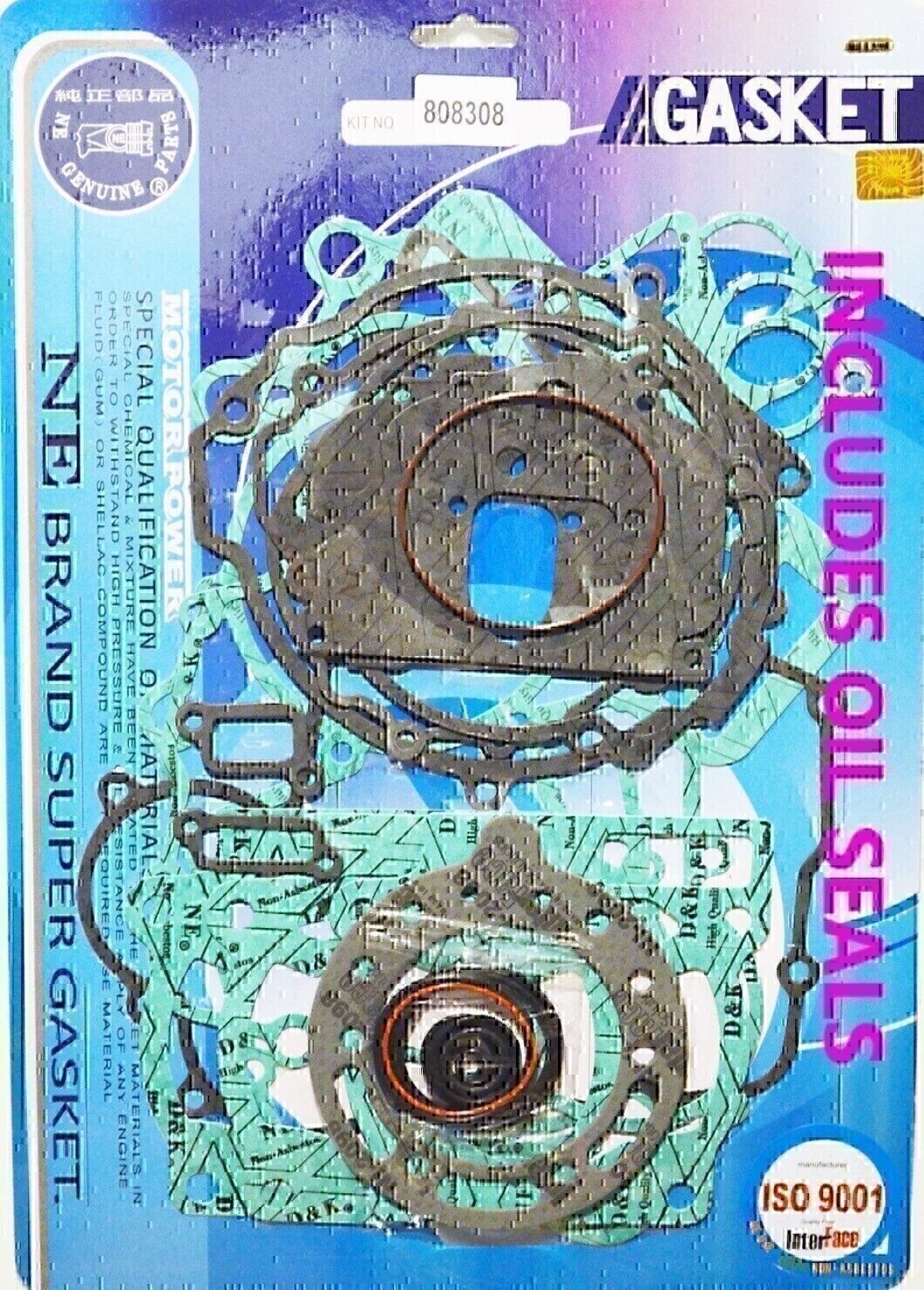 COMPLETE GASKET & OIL SEAL KIT FOR KTM 200 SX / EXC 1998 1999 2000 2001 2002