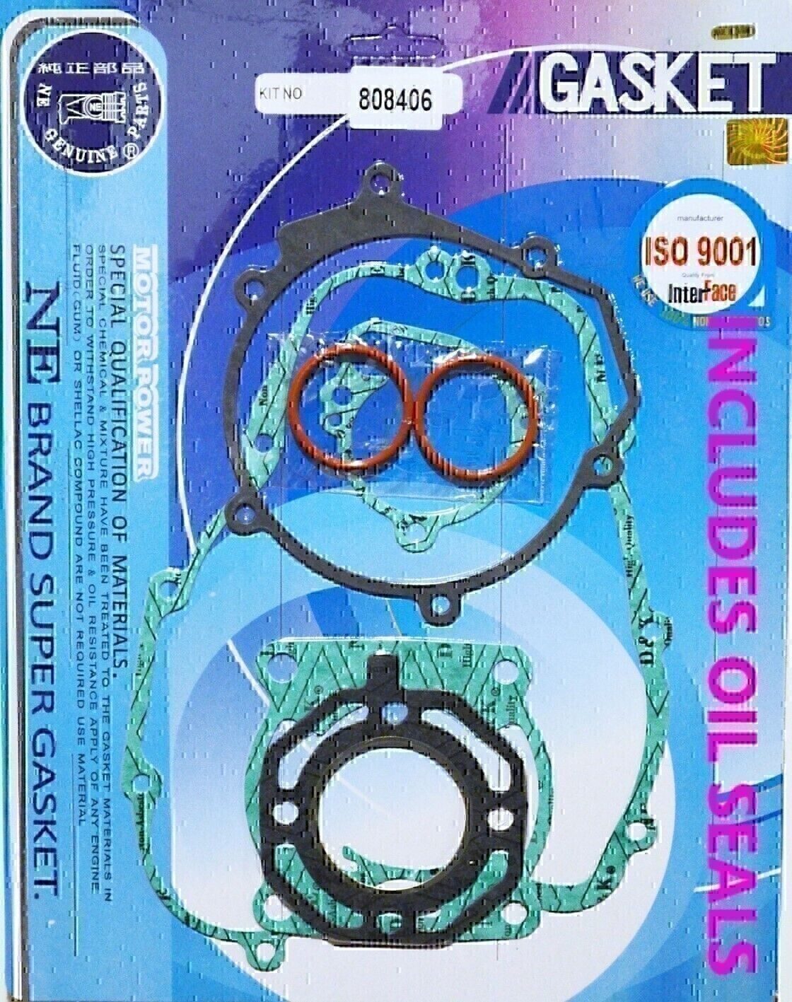 COMPLETE GASKET & OIL SEAL KIT FOR KAWASAKI KX80 KX 80 1990
