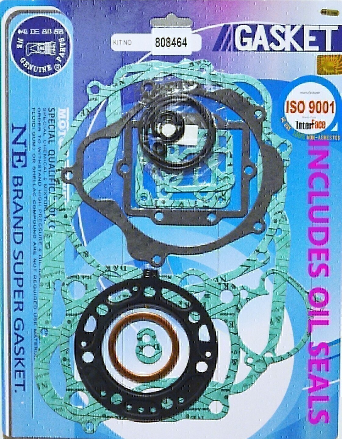 COMPLETE GASKET & OIL SEAL KIT FOR KAWASAKI KX250 KX 250 2004