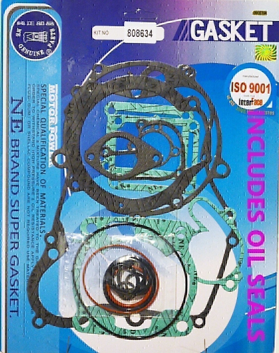 COMPLETE GASKET & OIL SEAL KIT FOR YAMAHA YZ125 YZ 125 1992