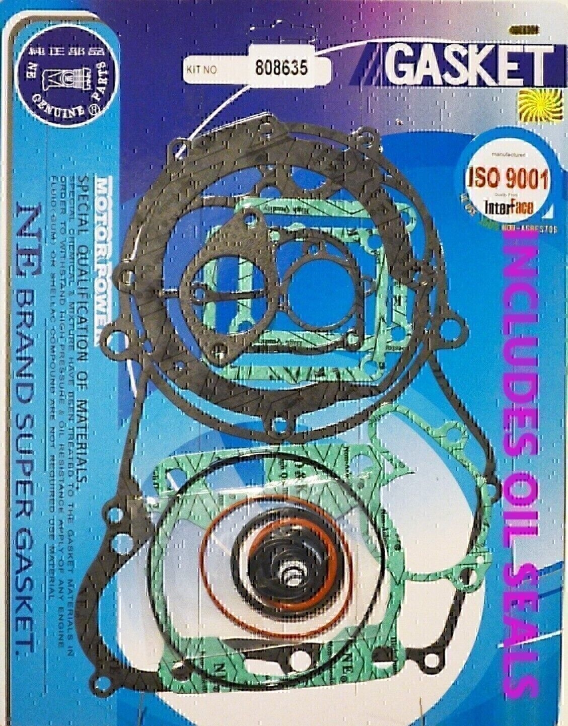 COMPLETE GASKET & OIL SEAL KIT FOR YAMAHA YZ125 YZ 125 1993