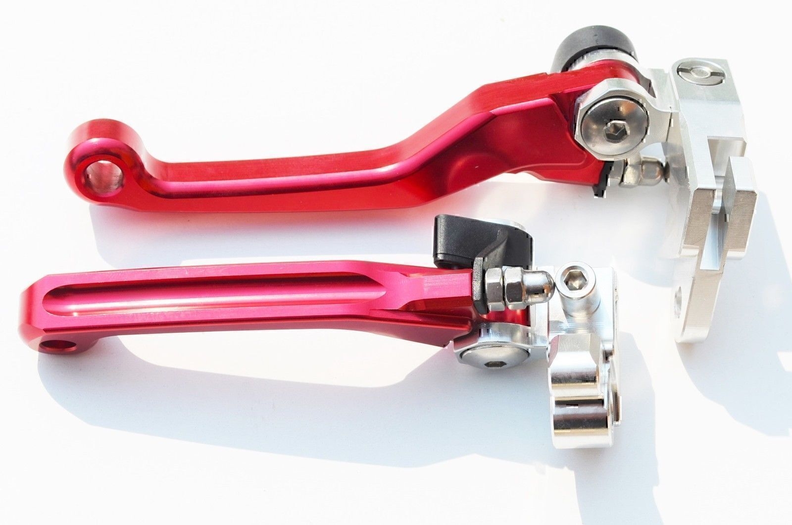 BRAKE & CLUTCH FOLDING LEVERS FOR HONDA BLACK LEVER CRF250R 2004 - 2006 CRF450R 2004 - 2006 CR125 CR250 2004 - 2007