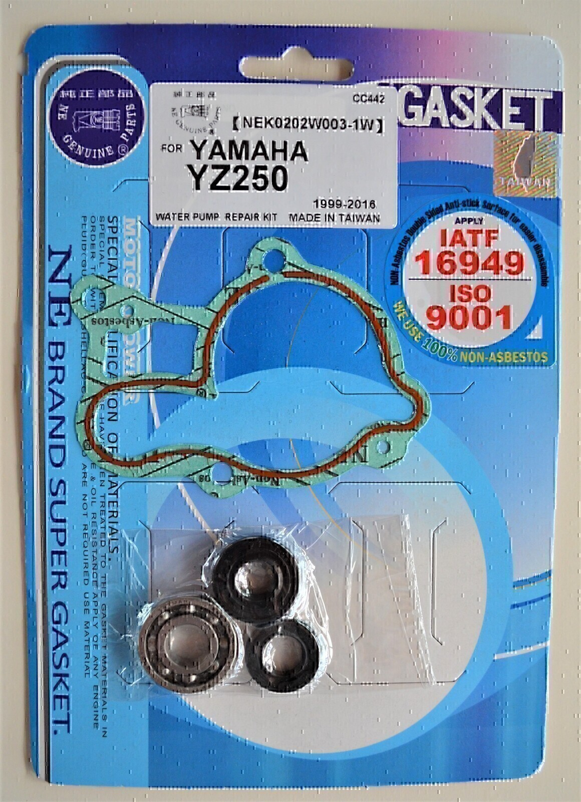 WATER PUMP REPAIR KIT FOR YAMAHA YZ250 YZ 250 1999 - 2021