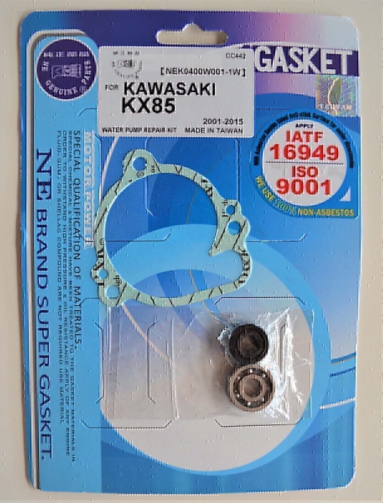 WATER PUMP REPAIR KIT FOR KAWASAKI KX85 2001 - 2018 KX80 1986 - 2000 KX100 1995 - 2018 SUZUKI RM100 2003