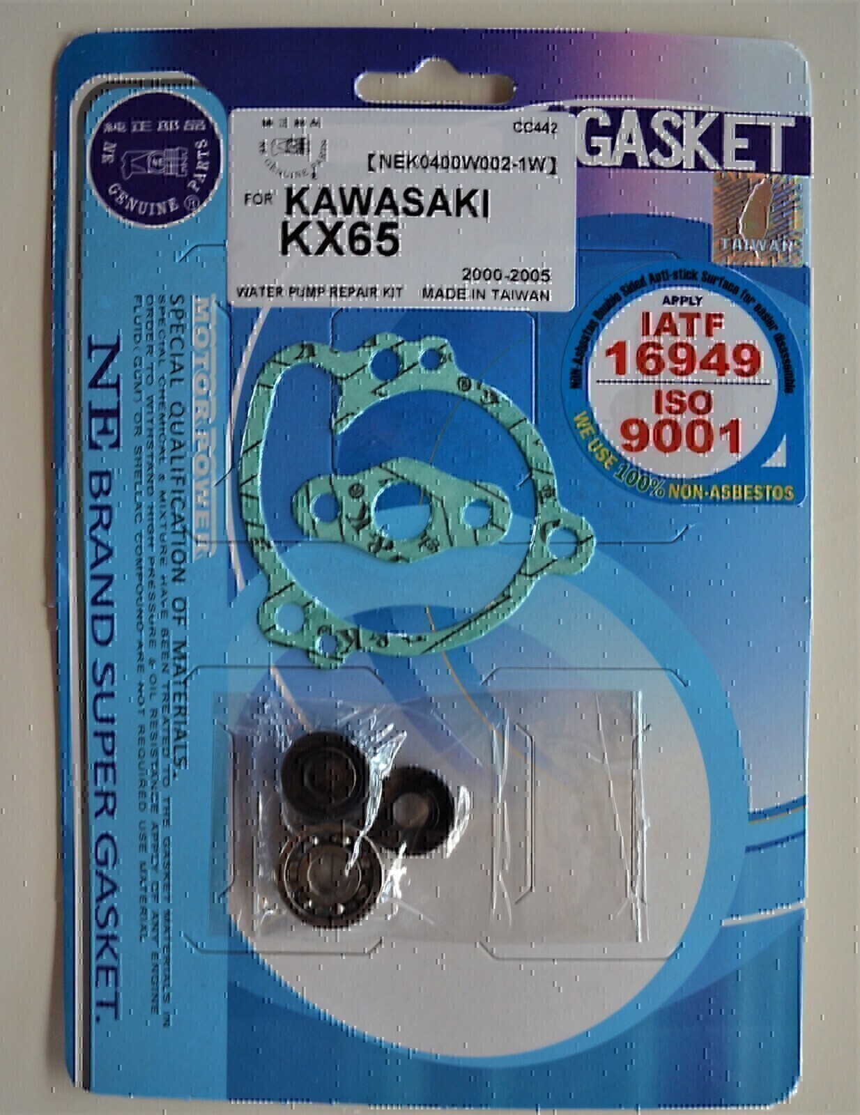 WATER PUMP REPAIR KIT FOR KAWASAKI KX65 2000 - 2005 SUZUKI RM65 2003 - 2005