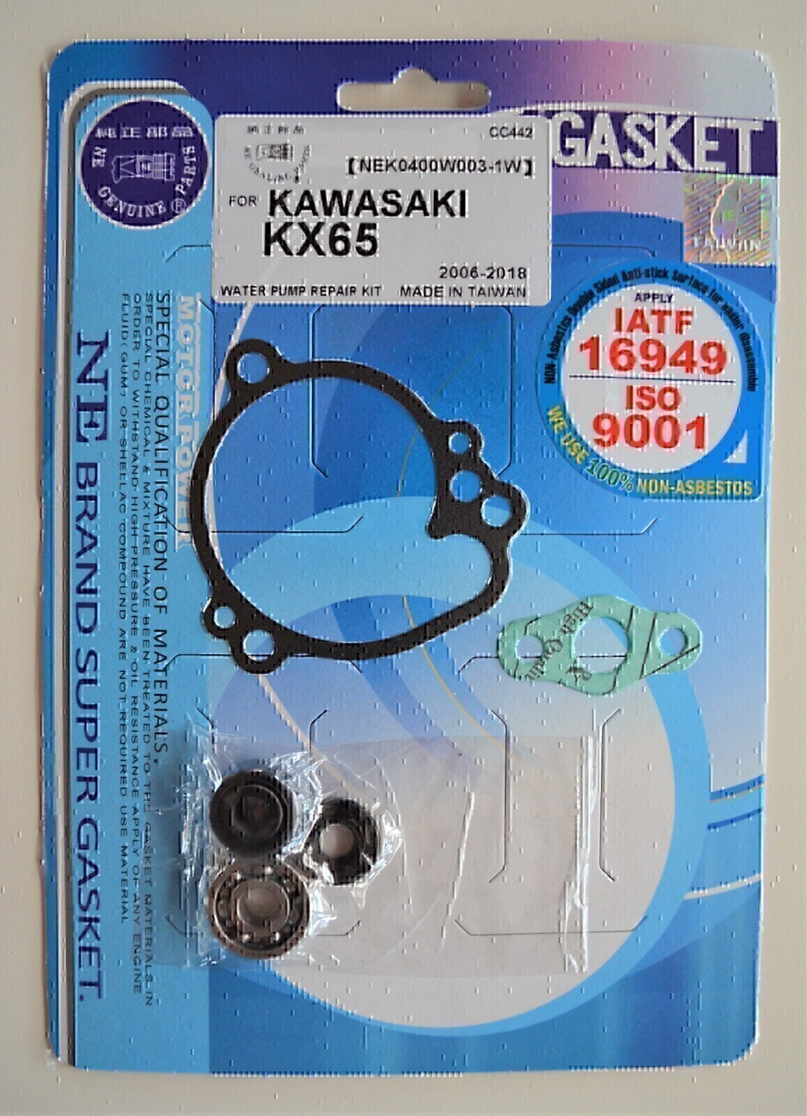 WATER PUMP REPAIR KIT FOR KAWASAKI KX65 KX 65 2006 - 2018