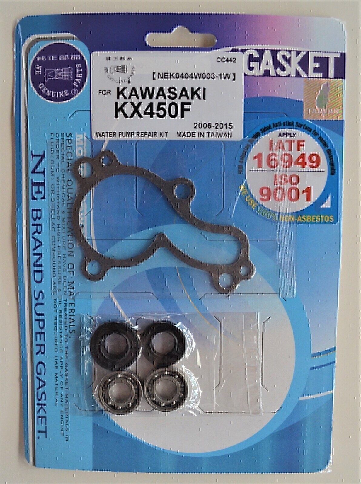 WATER PUMP REPAIR KIT FOR KAWASAKI KX450F 2006 - 2015 KLX450R 2008 - 2013