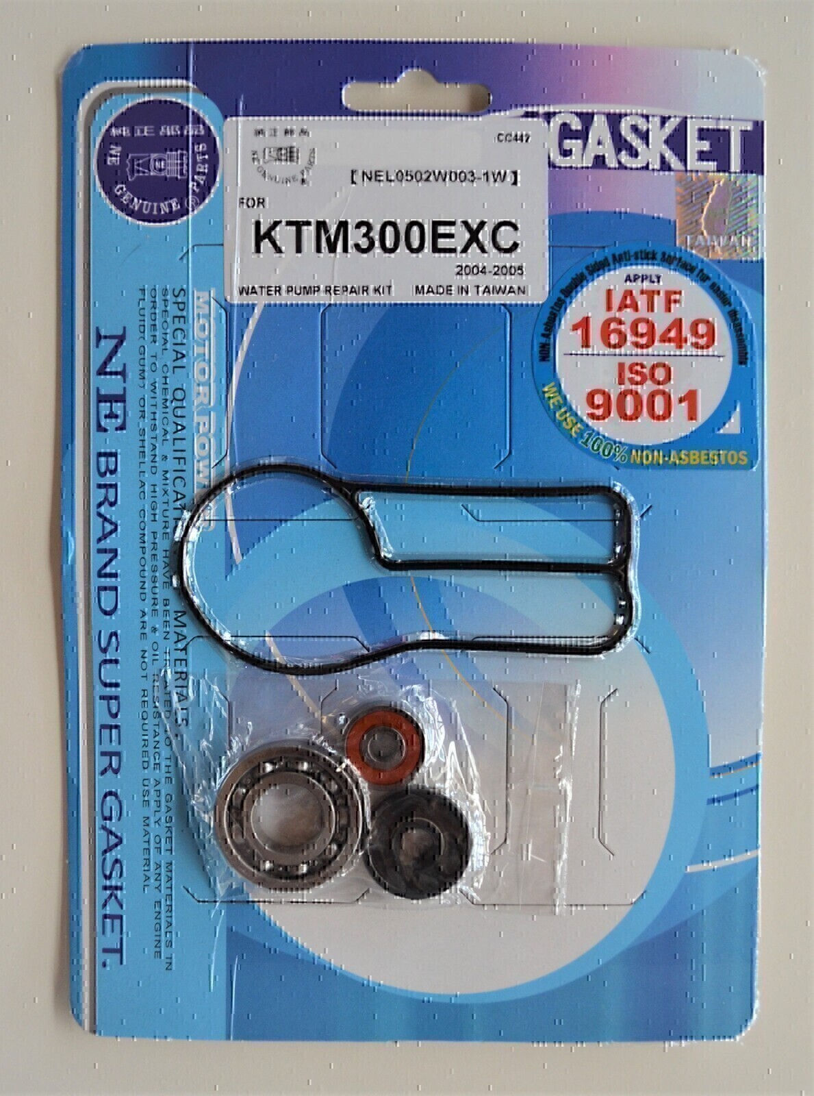 WATER PUMP REPAIR KIT FOR KTM 300EXC 2004 - 2005 300EXC 2009 300MXC/250EXC 2004 - 2005 250SX 2002 - 2016 250XC/250EXC 2006 - 2016