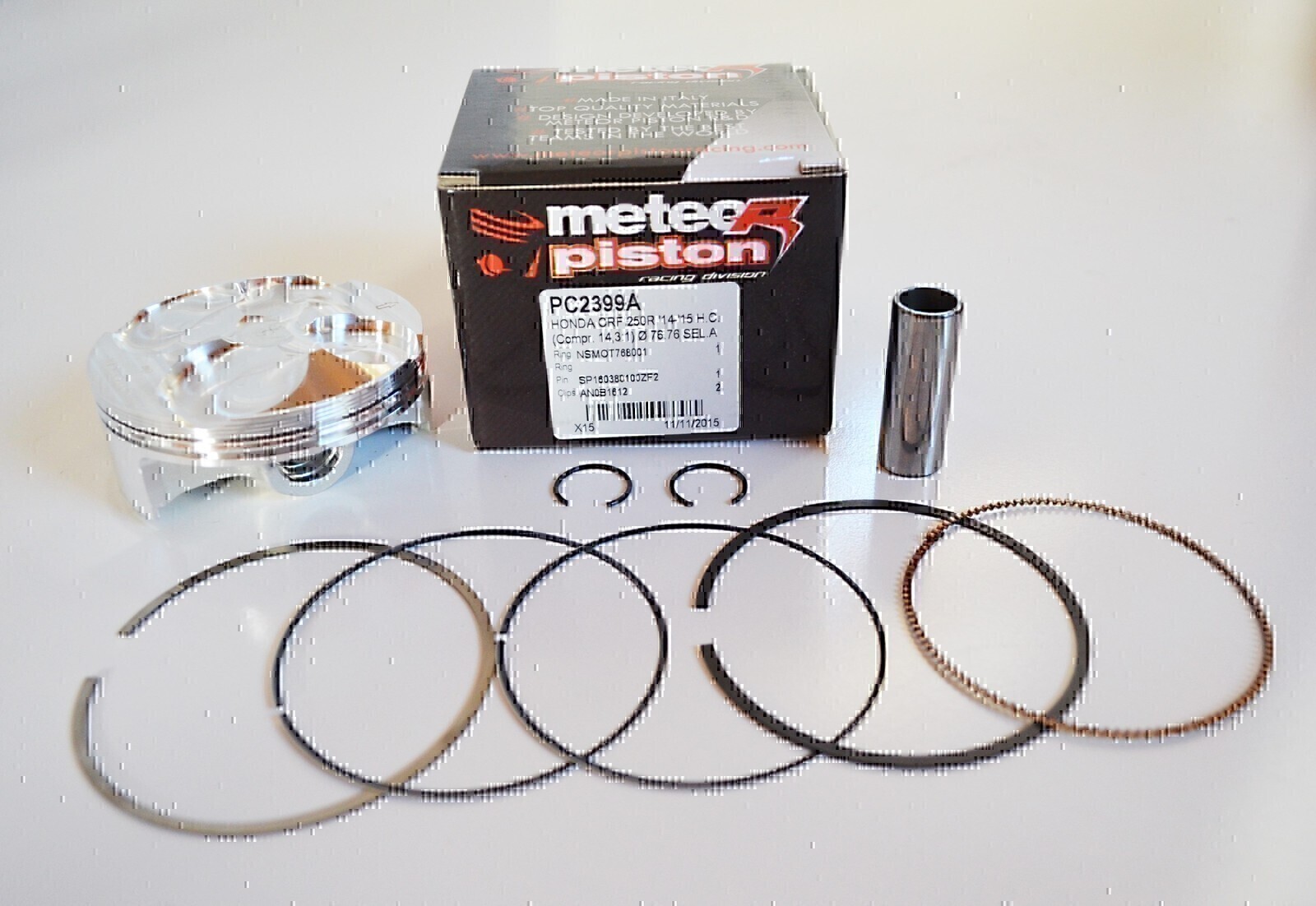 METEOR PISTON KIT FOR HONDA 4T CRF250R CRF 250R 2014 2015 HIGH COMP SIZE B