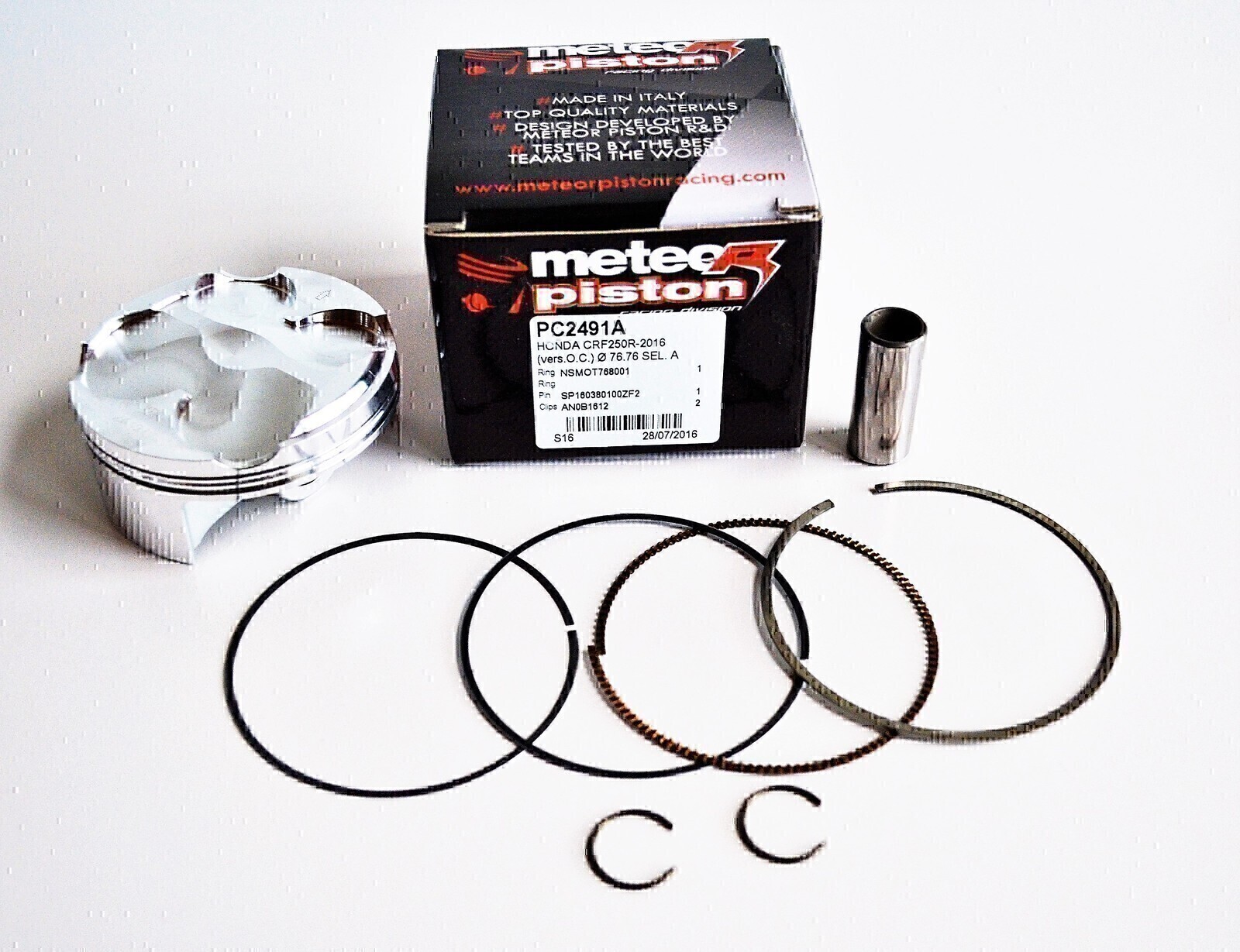 METEOR PISTON KIT FOR HONDA CRF250R CRF 250R 2016 SIZE A